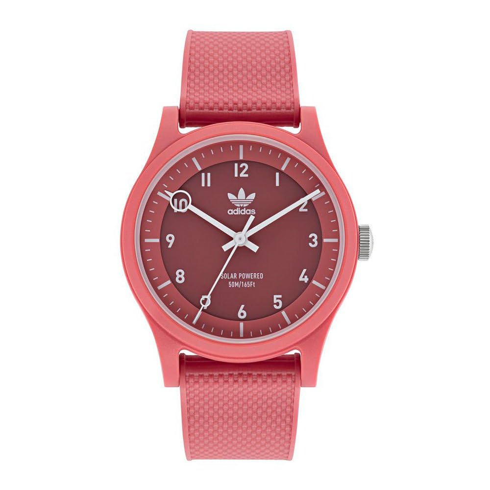 adidas Men Resin Originals Analog Pink Dial Watch-Aost22046, Band Color-Pink