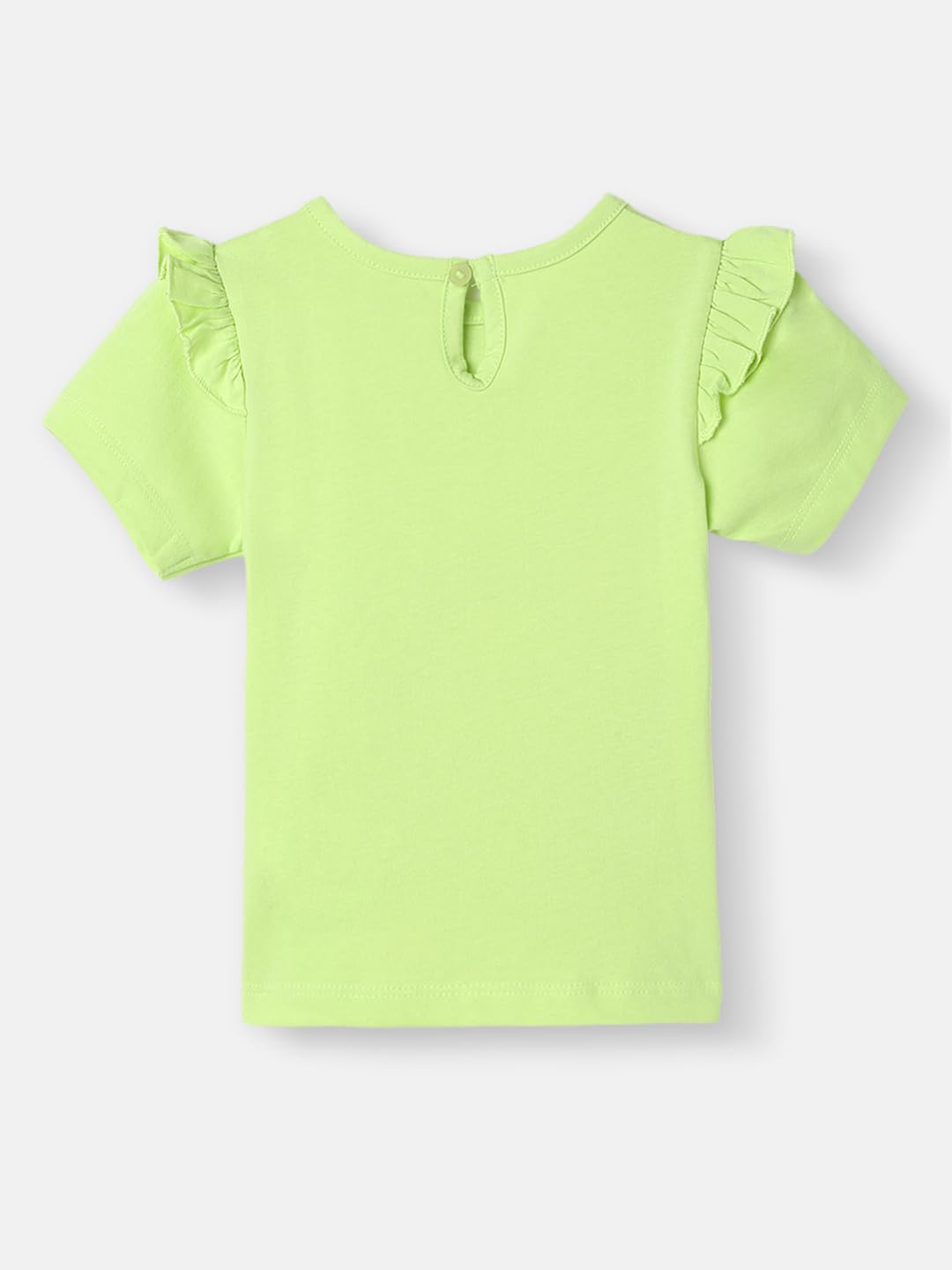 nauti nati Girl's Placement Print Regular Fit T-Shirt