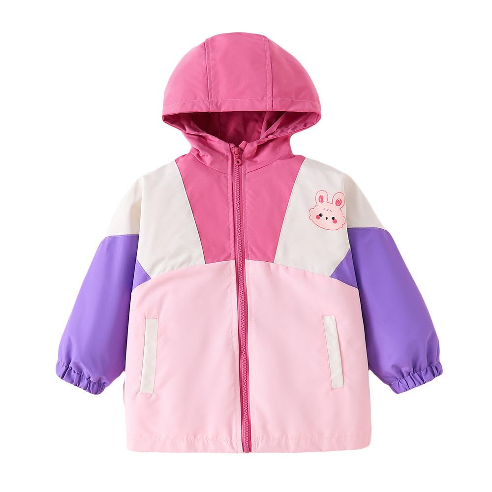 Hopscotch Girls Polyester Waist Length Jackets in Multi Color For Ages (6-7 Years)
