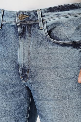 Van Heusen Men's Regular Jeans (VXDNCRTFK93349_Blue