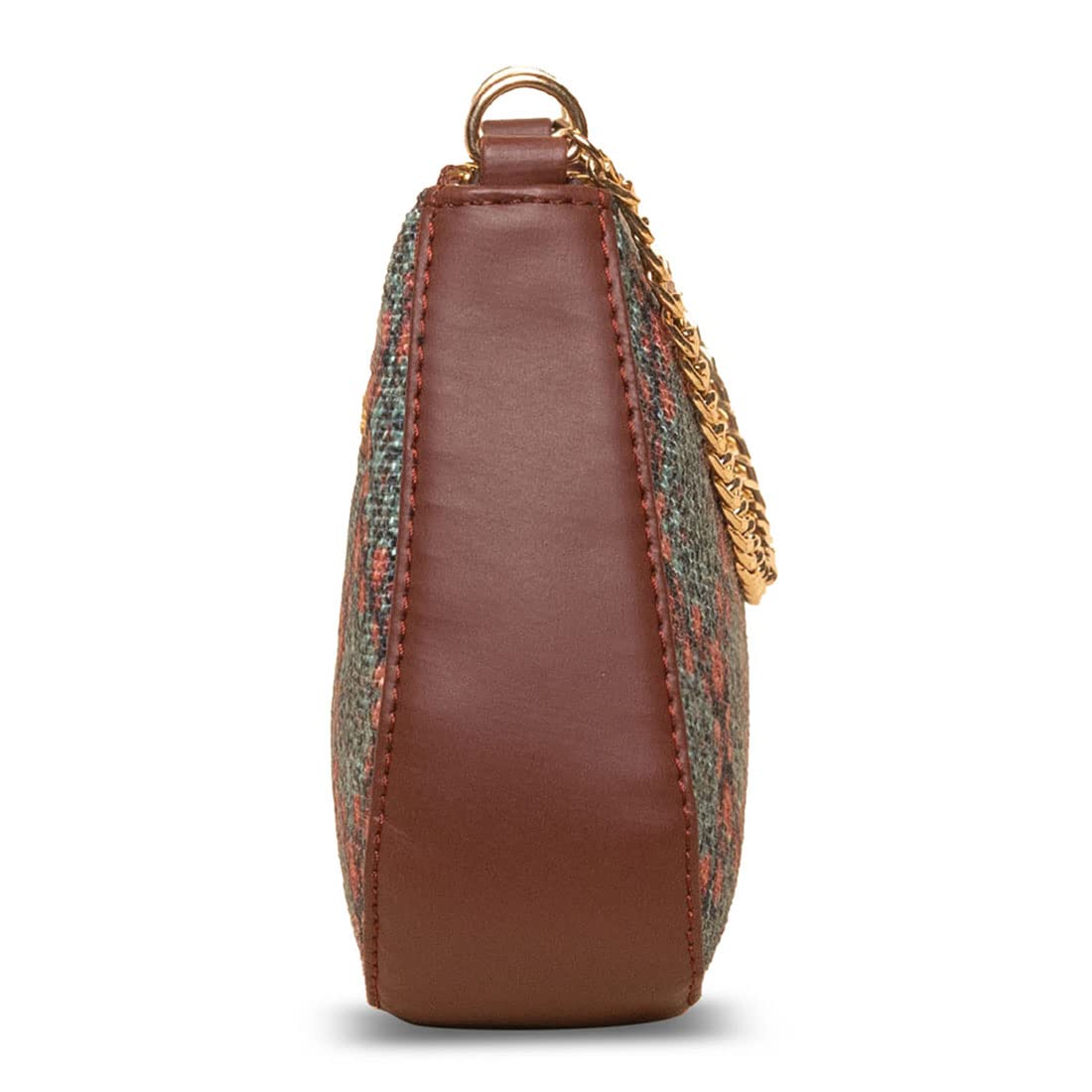 ZOUK Baguette Bag | Crossbody Bags for Women | Women's Handbags | Stylish Sling Bag for Woman | Vegan Leather Evening Bag | Travel & Office Use | Purse and Wallet | Kolkata Nouveau Print