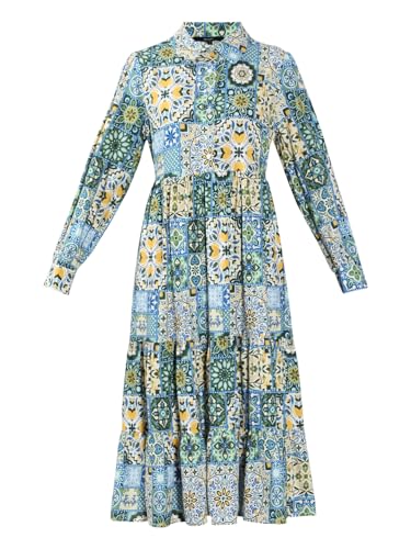 VERO MODA Women's Fit and Flare Multicolor Dress