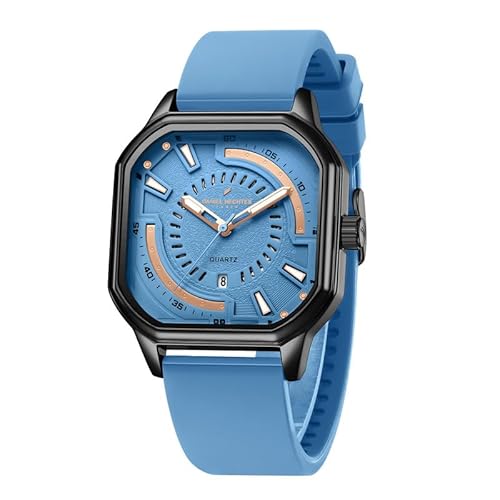 Daniel Hechter Paris Rivoli Collection Modern Analog Watch for Men with Octagon Dial and Silicon Band-DHM1003