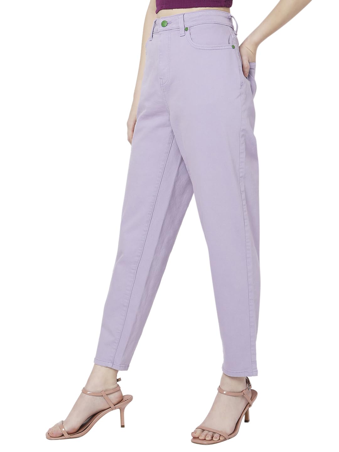 VERO MODA Women's Slim Jeans (10298061-Pastel Lilac_Pastel