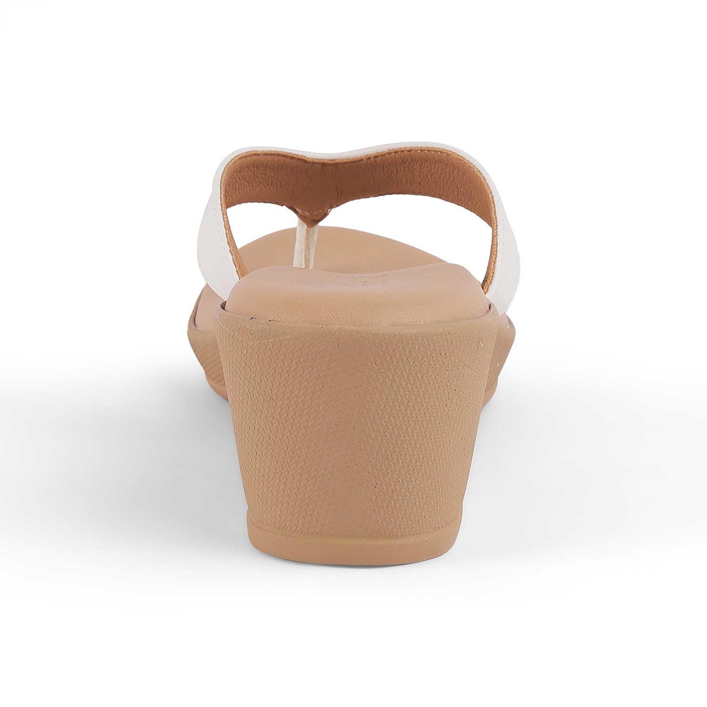 tresmode TERNI Women's Wedges Sandals Platform Heels White, 6 UK / 39 EU - Round Open Toe Comfortable Soft Casual Footwear