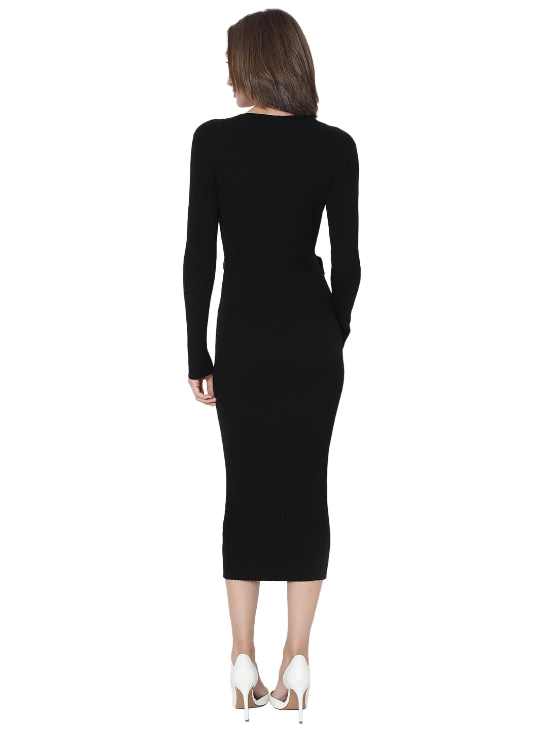 VERO MODA Women's Bodycon Black Dress