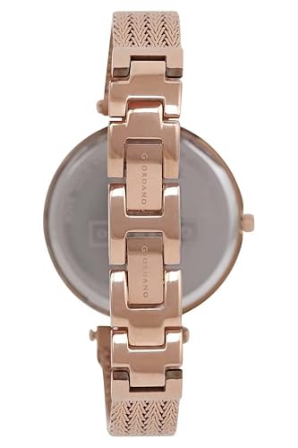 Giordano Analog Wrist Watch for Women Stylish Metal Strap with Water Resistant 3 Hand Mechanism for Girls & Ladies to Compliment Your Look/Ideal Gift for Female - GZ-60033