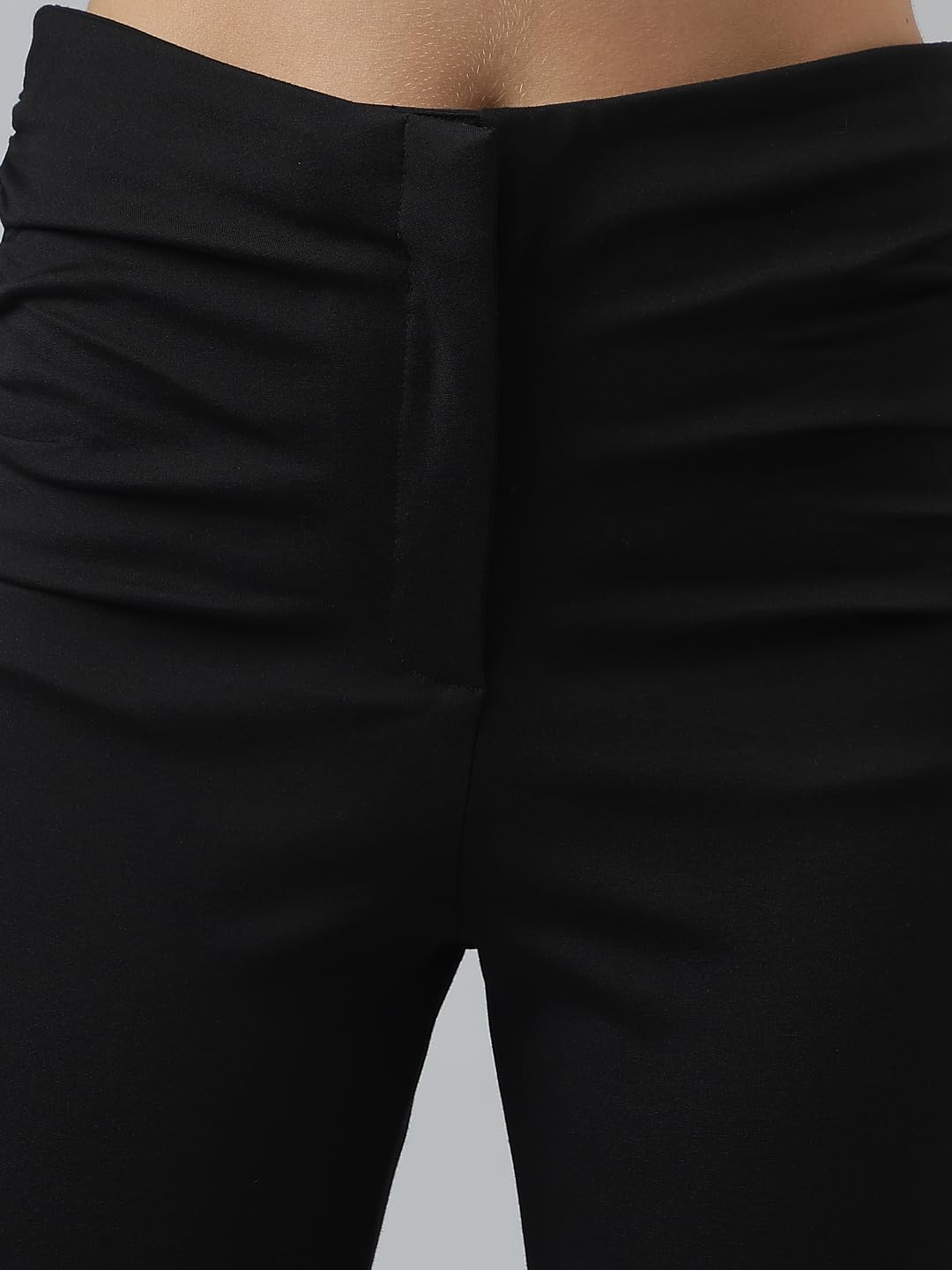 Latin Quarters Women Black Solid High Rise Casual Ankle Length Jegging_XL