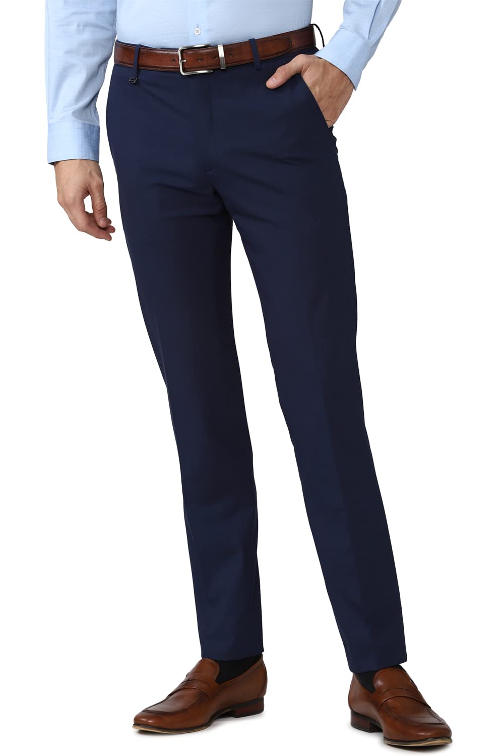 Van Heusen Men's Slim Work Utility Pants (VHTFFSLB050551_Navy_38)