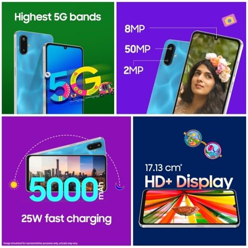 Samsung Galaxy F06 5G (Lit Violet, 64 GB) (4 GB RAM)
