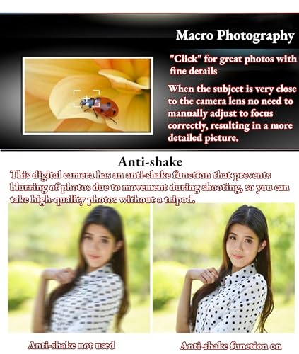 Ubervia Point & Shoot Digital Cameras - Inch | 4K Digital 128 GB Camera 48Mp Vlogging Camera With 27 Inch Lcd Screen 8X Digital Zoom Compact Video Recorder Mini Portable Camera For Kids Beginners Silv