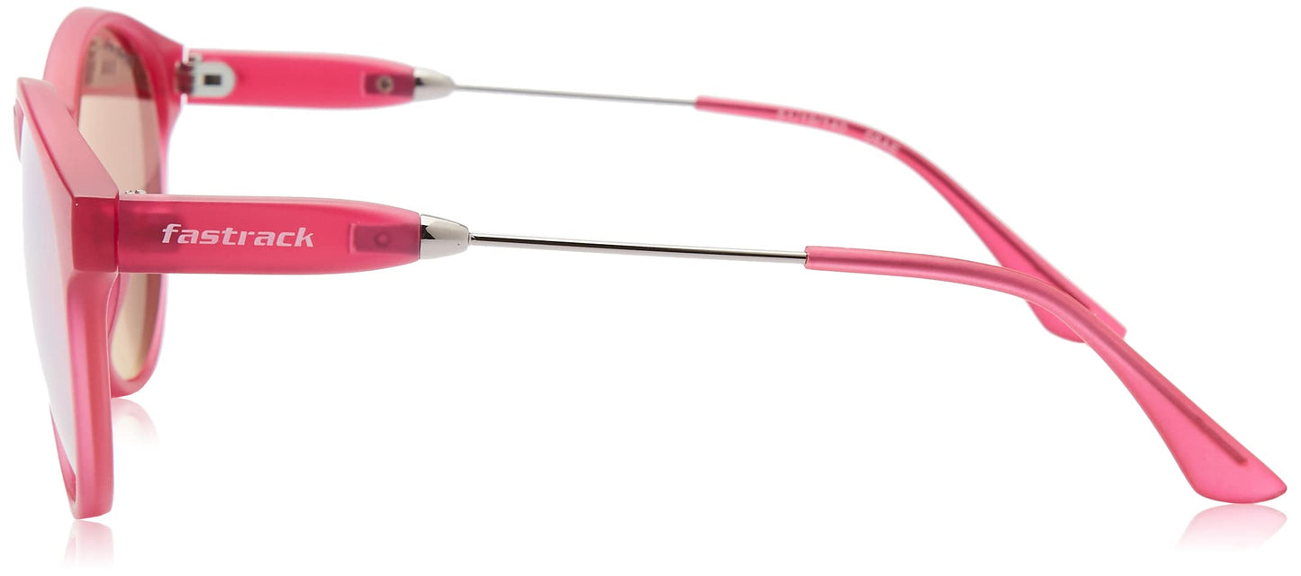 Fastrack Pink Round 100% UV protected Sunglasses for Women