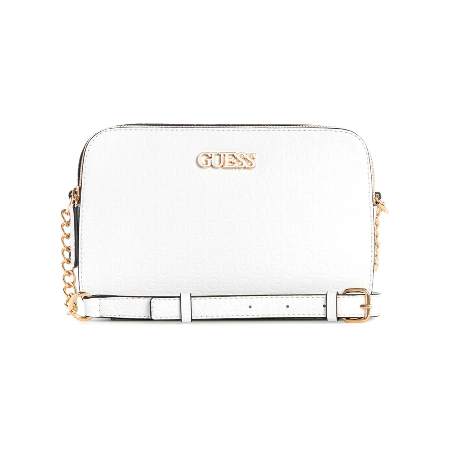 GUESS Women's White Textured Crossbody| Ladies Purse Handbags | Gift For Ladies