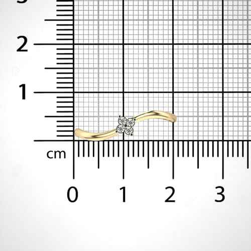 VALANOVA Sterling Silver & Certified Lab Grown Diamond 0.06cts | Ring For Women/Girls | Stylish & Elegant | VGR0414 | Ring Size: 6