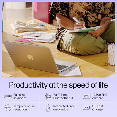 HP 15, 13th Gen Intel Core i3-1315U Laptop (8GB DDR4, 512GB SSD) Anti-Glare, Micro-Edge, 15.6"/39.6cm, FHD, Win 11, MSO 21, Silver, 1.59kg, Intel UHD Graphics, 1080p FHD Camera, 15-fd0465TU