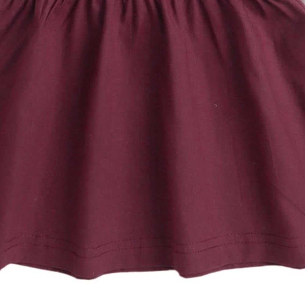 Hopscotch Baby Girls Knee Length Casual Dresses in White Color for Ages (12-18 Months)