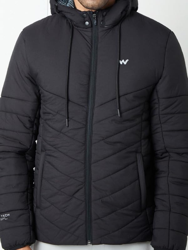 Wildcraft Men Nylon Husky Jacket (Black, L)