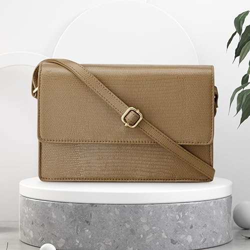 Fastrack Textured Sling Bag for Women, Girls and Ladies