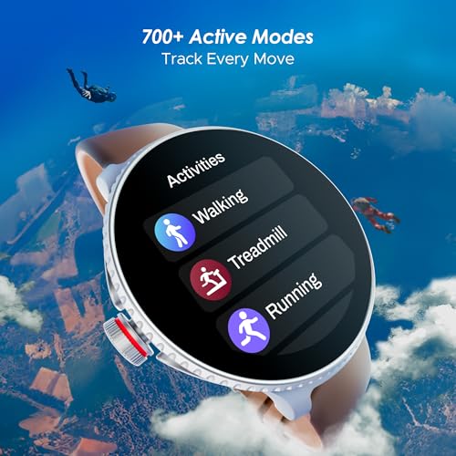 boAt Lunar Discovery w/ 1.39" (3.5 cm) HD Display, Turn-by-Turn Navigation, DIY Watch Face Studio, Bluetooth Calling, Emergency SOS, QR Tray, Smart Watch for Men & Women(Brown)