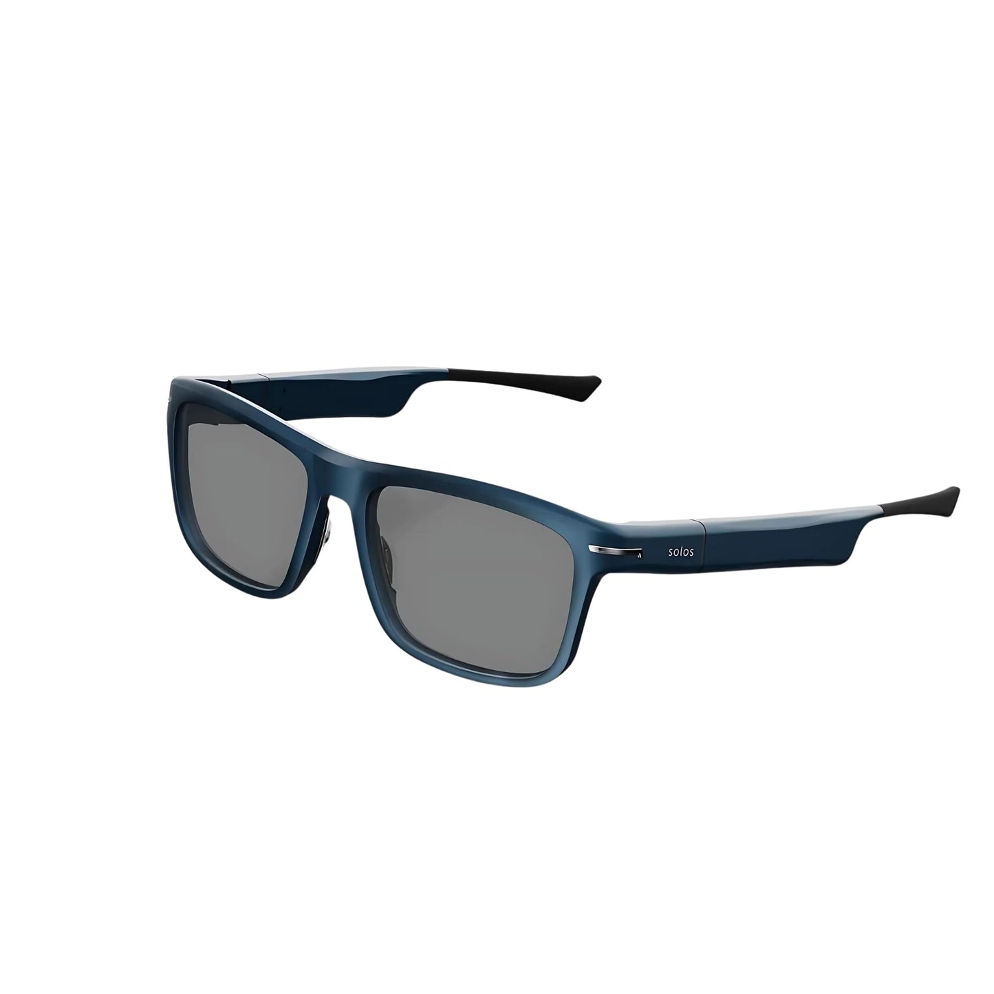 SOLOS AI Powered Glasses | Argon X | Metallic Blue Sunglasses | ZEISS Sunlens | Lenses Integrated ChatGPT for Travel and Real Time Translation | Stereo Speakers | Compatible with iOS and Android