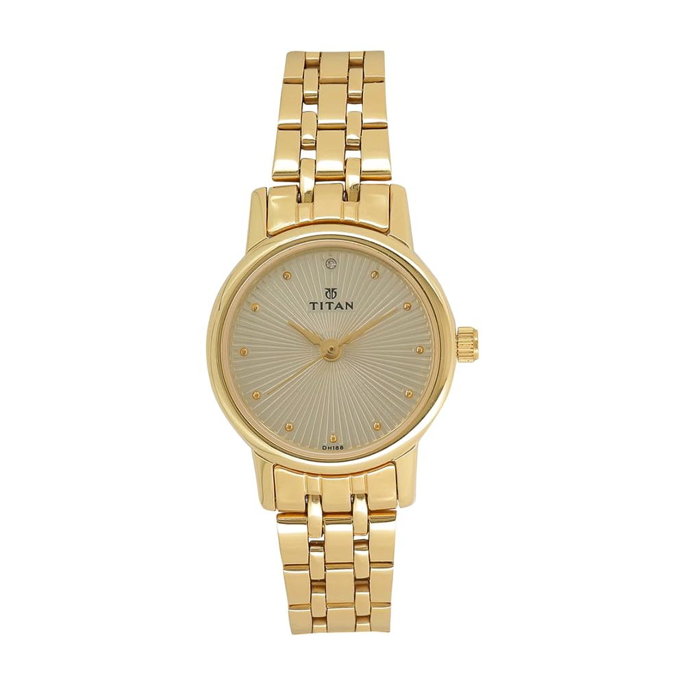 Titan Karishma Revive Analog Champagne Dial Women's Watch 2593YM01/NN2593YM01/NP2593YM01