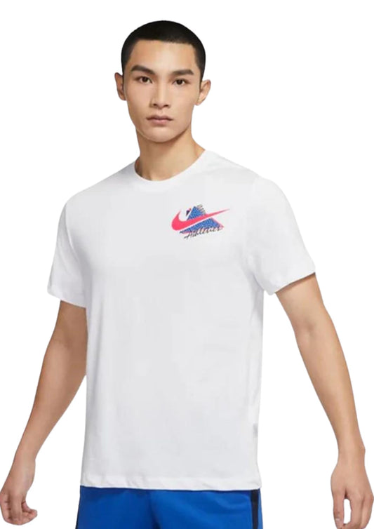 Nike Men's Polyester Regular Fit T-Shirt (DM6260-100_White, Small