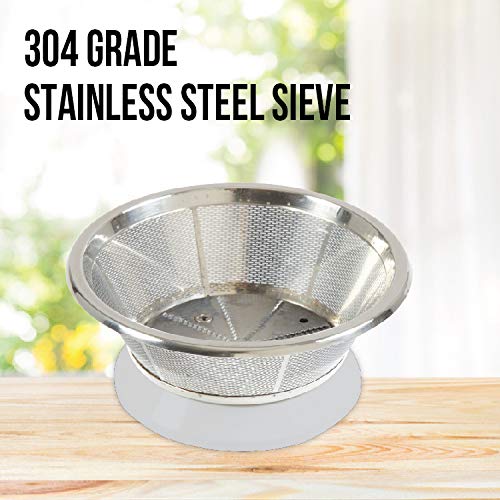 Havells Vitonica 500Watts Juicer Mixer Grinder with 3 Bigger Size Jars | Rust Resistant 304SS Sieve | Large Size Pulp Container | 1.75 Ltr Break Resistant Jar | 5 Yr Motor Manufacturer Warranty (Blue)