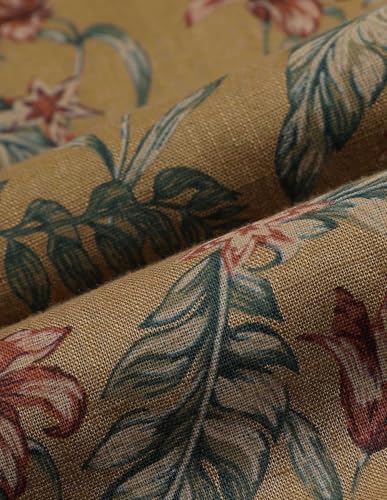 Arrow Sports Men's Floral Slim Fit Shirt (ASAJSH1680_Medium Brown