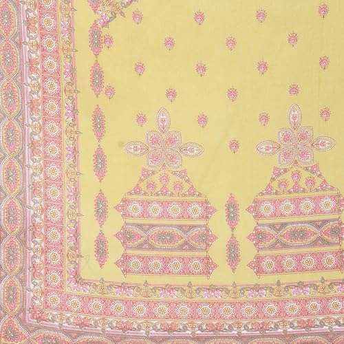 BIBA Women Cotton Printed Kurta Sets (SKDMOZ10644SS25GRN_Green, XL