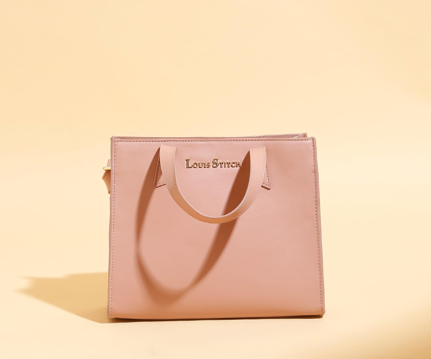 LOUIS STITCH Stylish Pink Handbag for Women | Ladies Satchel Handbag for Travel, Office, College | LDB-VF1039-HBPK