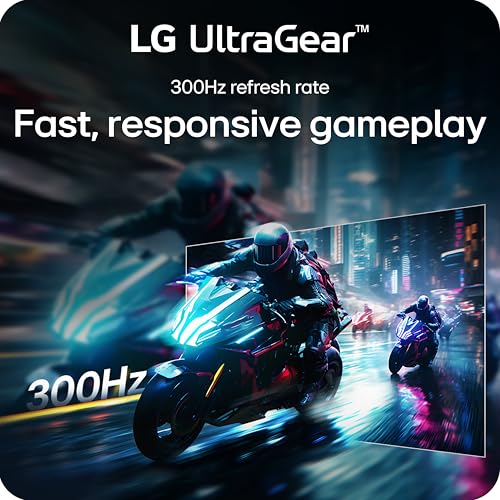 LG 27G640A-B 27-inch Ultragear QHD (2560 x 1440) IPS Gaming Monitor, 300Hz, 1ms, NVIDIA G-Sync, AMD FreeSync Premium, VESA DisplayHDR 400, HDMI 2.1, USB Type-C, Tilt/Height/Swivel/Pivot Stand, Black