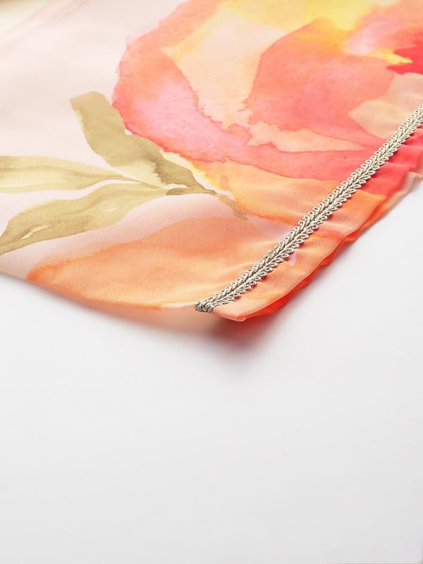 Ahalyaa Women's Polyester Kurta Set (AHKUPZ-COMBO-1126_Off White