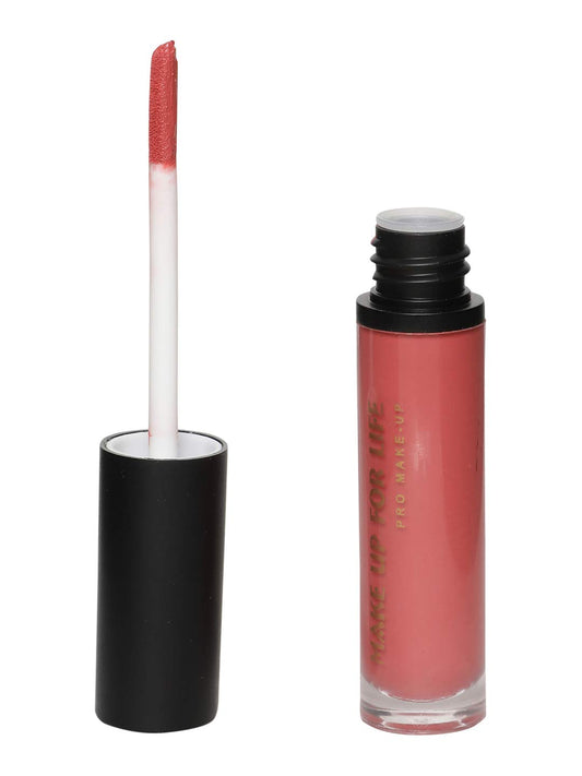 MAKE UP FOR LIFE 12 Hr Liquid Lip Gloss-124, Pink, 5 g
