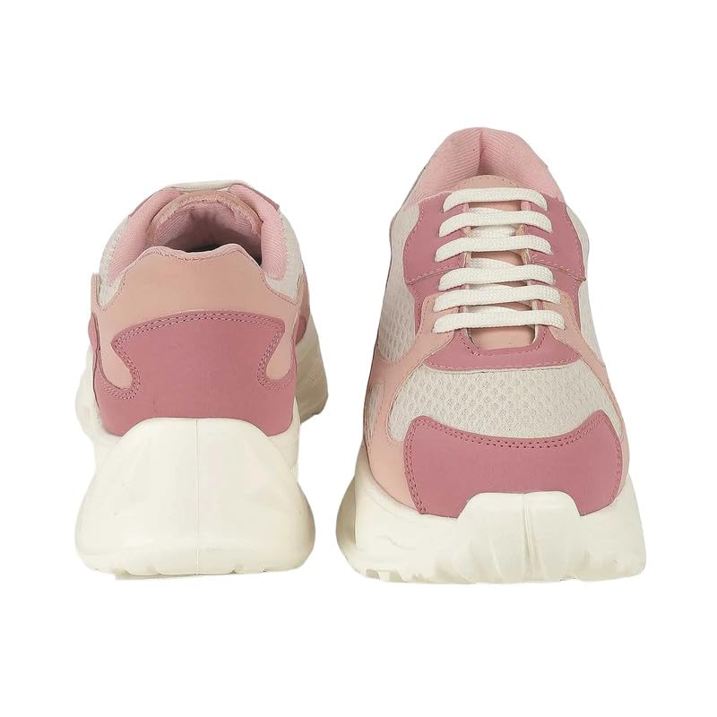 tresmode Sewd Pink Women's Sneakers in Size 5 UK / 38 EU