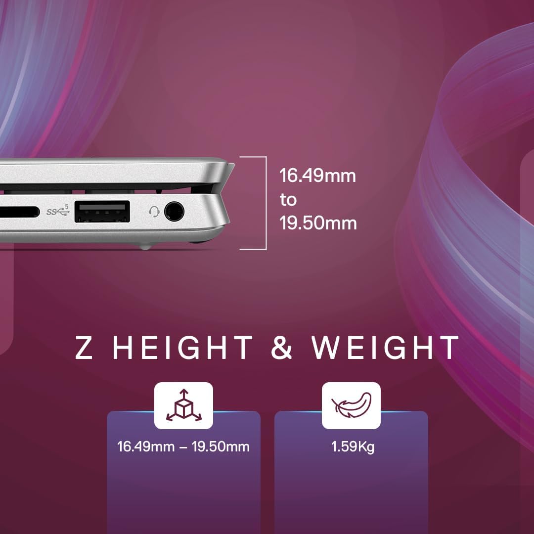 Dell Inspiron 5430 Laptop, Intel Core i5-1335U Processor/ 8GB/ 512GB SSD/ 14.0" (35.56cm) FHD+ Comfort View/Backlit KB/Windows 11+MSO'21/15 Month McAfee/Platinum Silver, Thunderbolt 4.0 Port,1.59kg