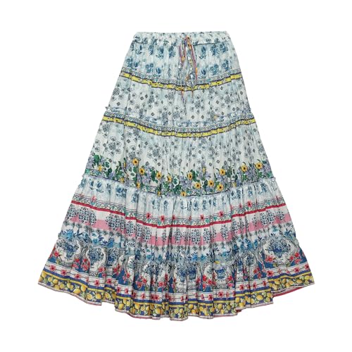 BIBA Girls PRINTED STRAIGHT KID(KWSUMMER ZEST5830_WHITE_15)