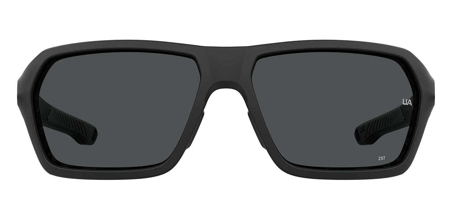 Under Armour Non-Polarized Square Male's Sunglasses-(UA RECON 003 64KA| Black color