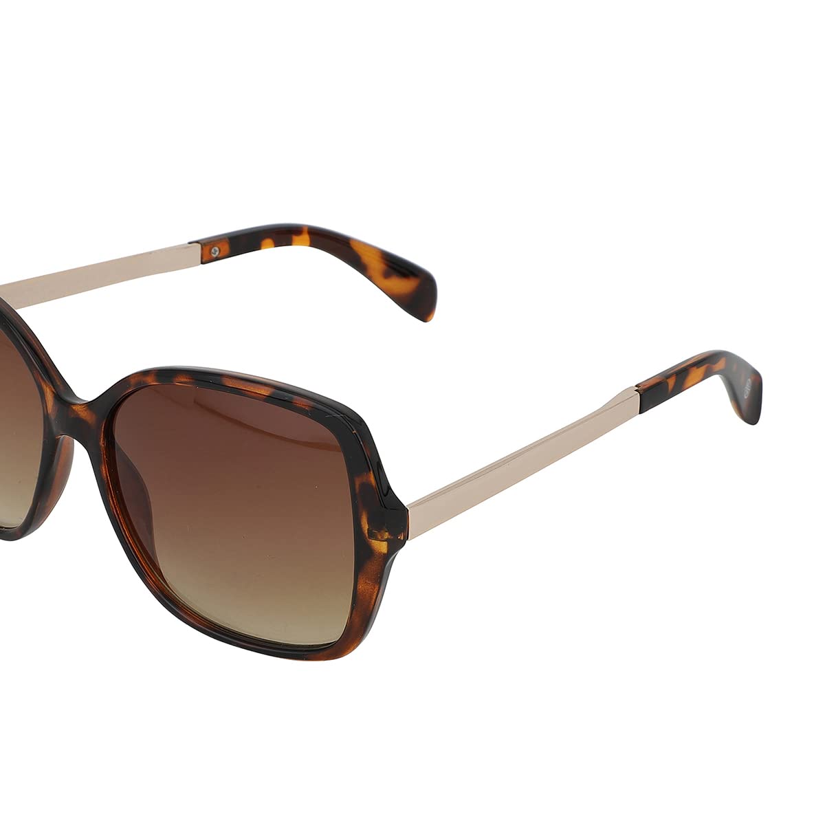 Carlton London Women Yellow Lens Brown Oversized Sunglasses UV Protected Lens CLSW007