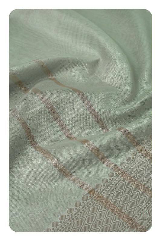 Soch Womens Sea Green Polyester Solid Dupatta