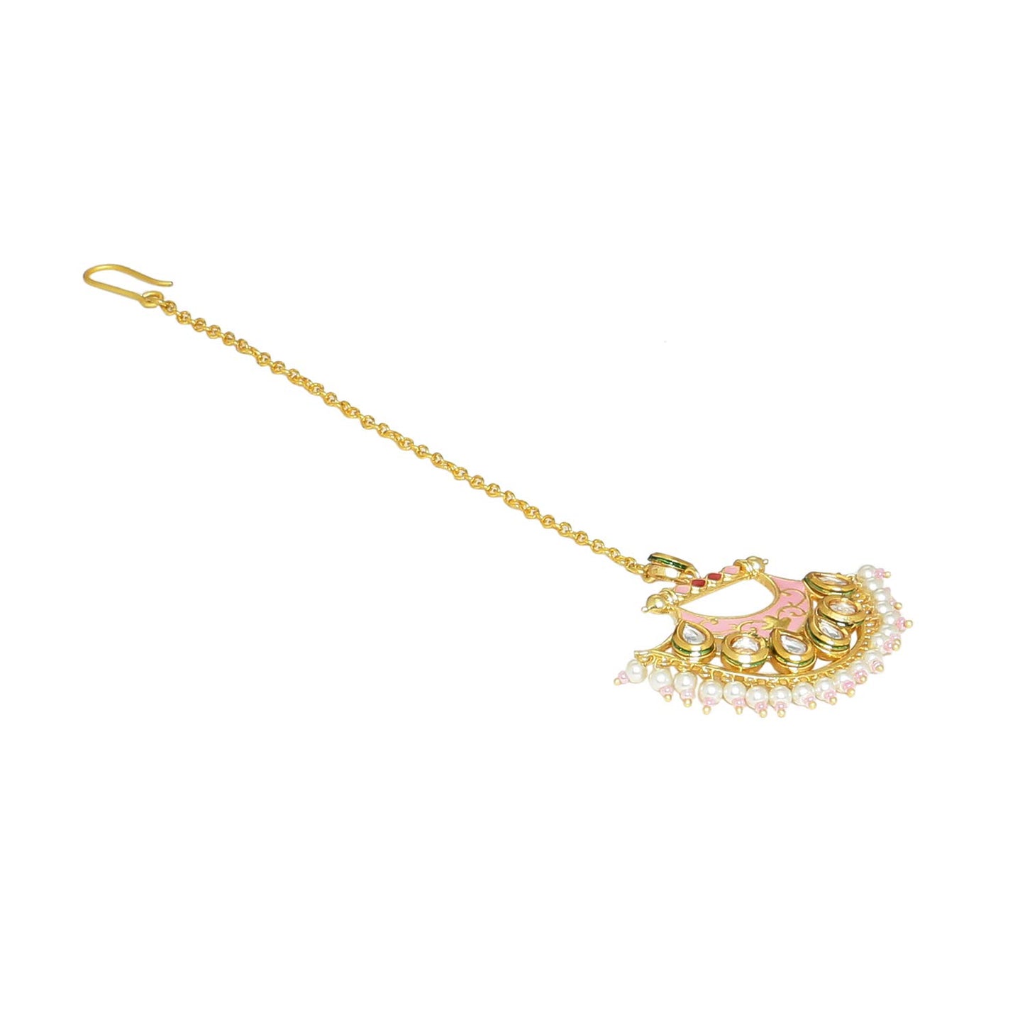 Voylla Manmayi Faux Pearls Maang Tika