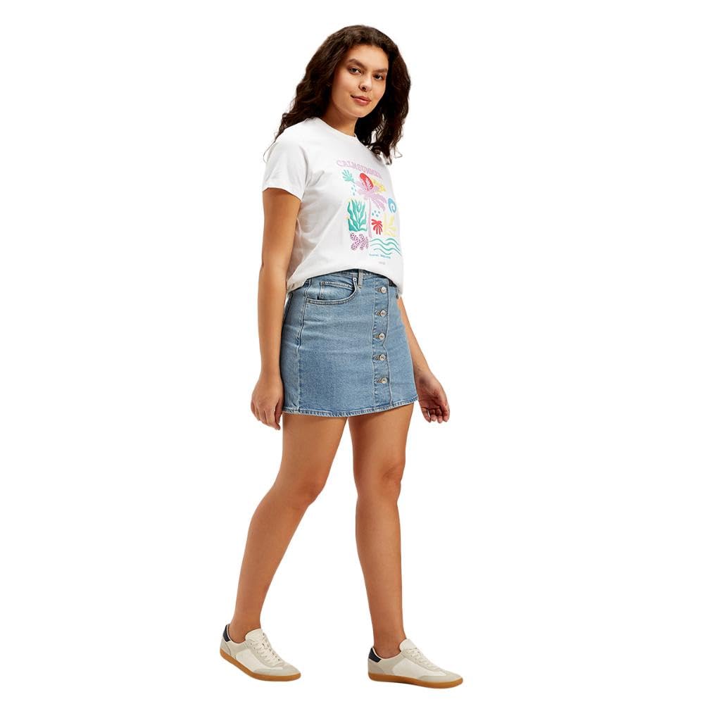 Levi's Cotton Western Skirt Blue