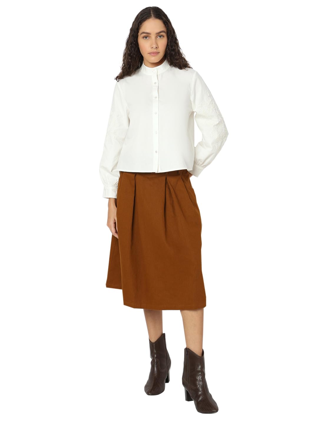 VERO MODA Women White Regular Fit Top