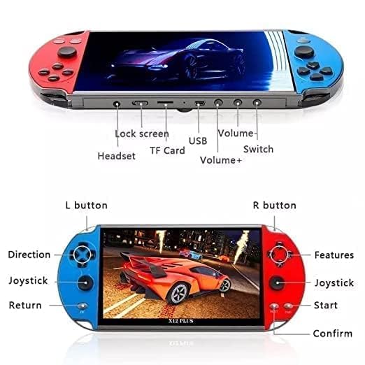 NextTech Buy Now: X7 2025 Handheld Console! Play Mario, Contra, Tekken 3 & 1000+ PSP Games with 8GB Memory for Endless Fun. Get Yours Today,Multicolour,Handheld Gaming Console