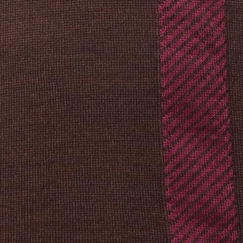 Park Avenue Men's Regular Fit Acrylic Wool Blend Full Sleeve V Neck Checks Pattern Dark Brown Casual Sweater (Size: S)-PCWA00267-O8