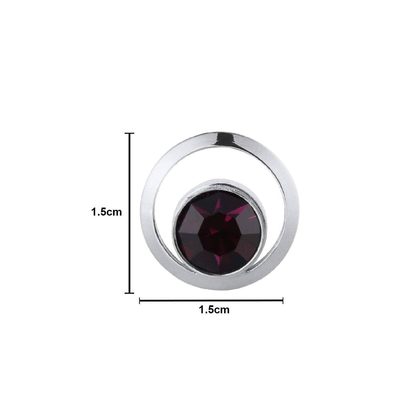 TRIPIN Cufflinks For Men Brass Silver See Through Cufflinks With Purple Stone In A Gift Box Tjhogold1878 Tjhosil1884