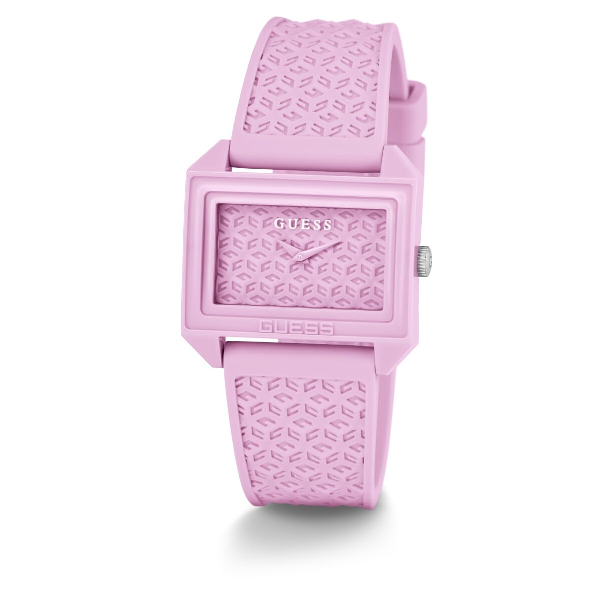 GUESS Women's 33mm Watch - Pink Strap Pink Dial Pink Case, Pink, Modern
