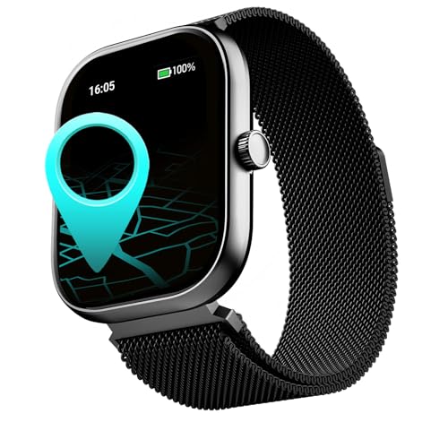 boAt Newly Launched Wave Sigma 3 w/Turn-by-Turn Navigation, 2.01" HD Display, BT Calling, Crest+ OS, QR Tray, Watch Face Studio, Coins, Emergency SOS Smart Watch for Men & Women(Metal Black)