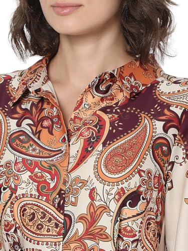 VERO MODA Women's Shirt Brown Dress