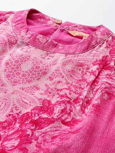 Aarke Ritu Kumar Pink Emilia Kurta with Palazzo and Dupatta