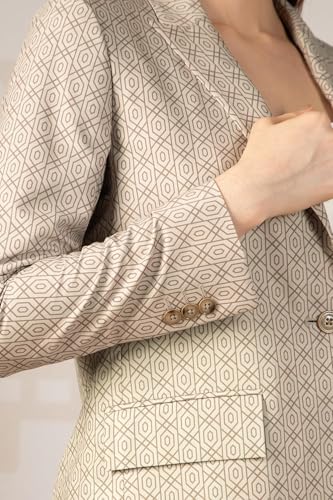 Van Heusen Women's Blazer (VWBZFRGFP13812_Beige